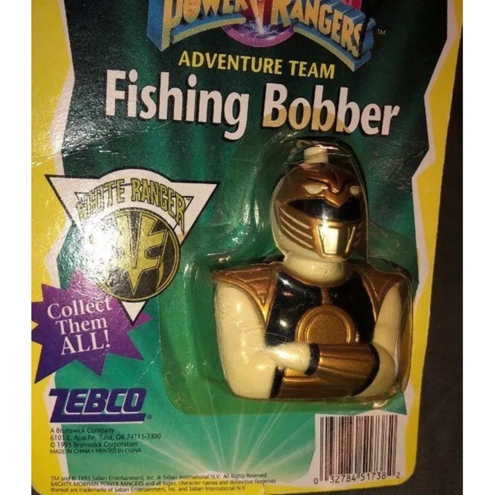 New Mighty Morphin Power Rangers Adventure‎ Team FISHING BOBBER White Ranger